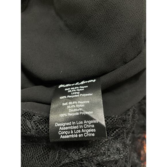 For Love & Lemons Black Puff Sleeve Mini Dress Size M - Picture 5 of 5